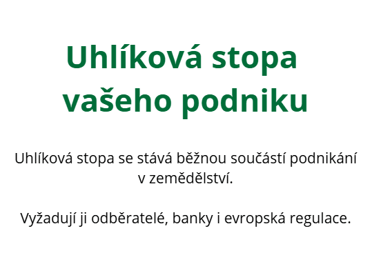 Znáte uhlíkovou stopu svého podniku?