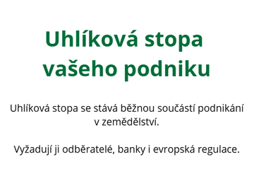 Znáte uhlíkovou stopu svého podniku?